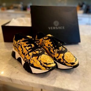 Versace Sneaker Vitello St. Barocco